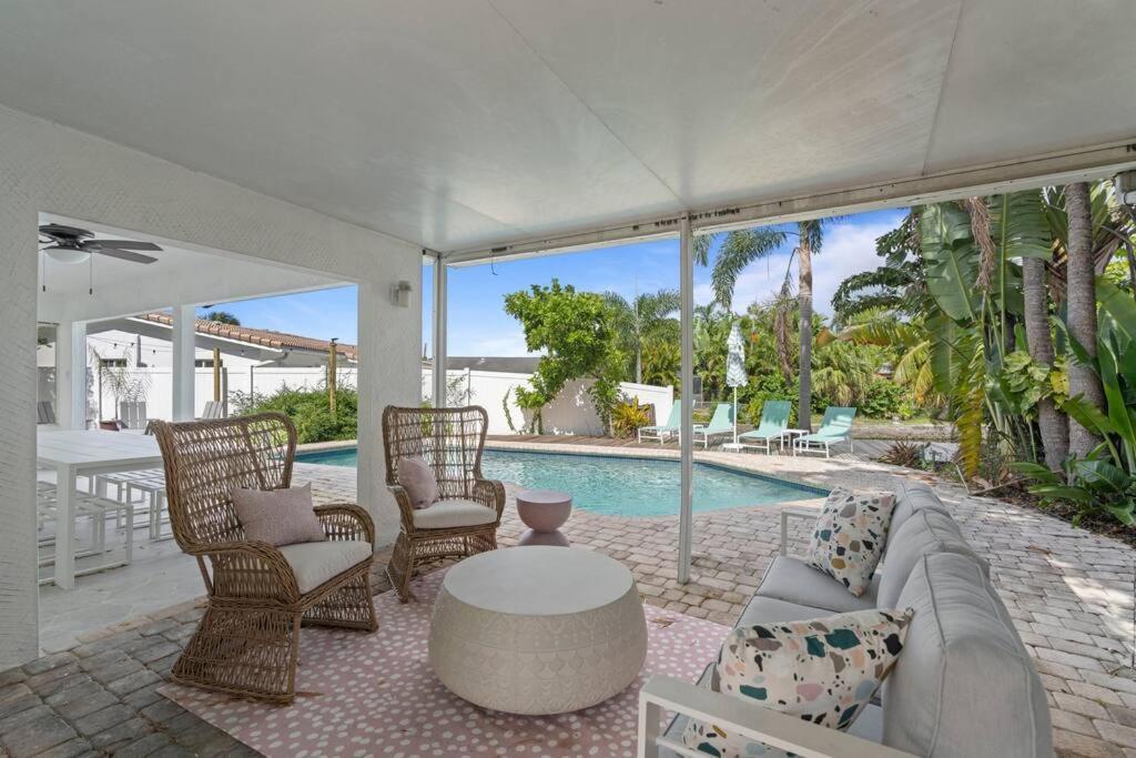 Waterfront-Heated Pool-Mini Golf-Game Room-2Mi Beach Fort Lauderdale Exterior foto